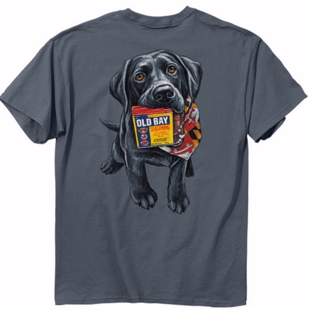 Old Bay Good Boy Dog Short Sleeve T-Shirt - NEW Fast Ship